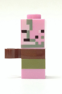 LEGO Minifigure-Micromob Zombie Pigman-Minecraft-MIN007-Creative Brick Builders